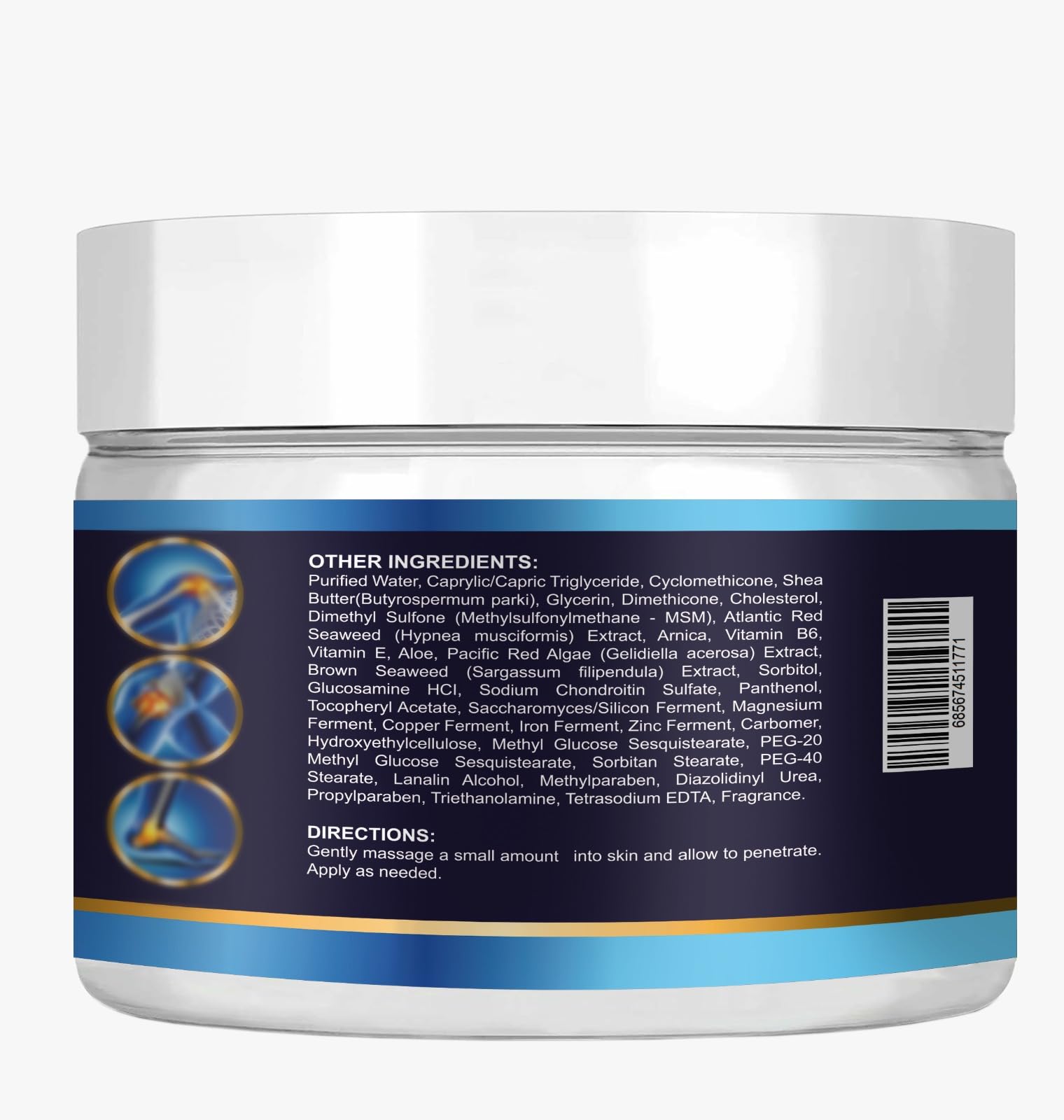 VITAMISAN Chondroitin MSM Arnica Cream 159g back view