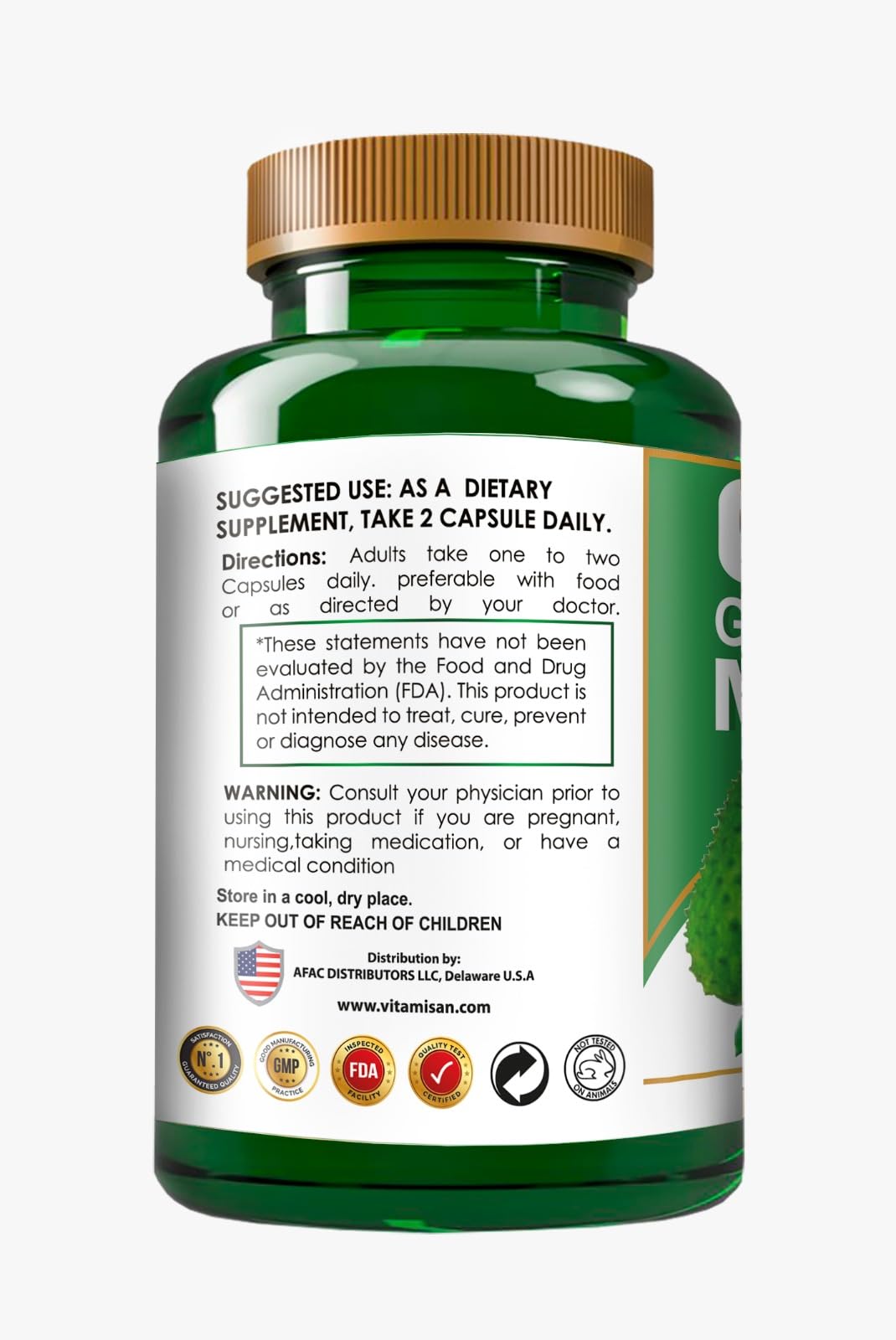 VITAMISAN Graviola Supplement product with Moringa and Anamu herbs