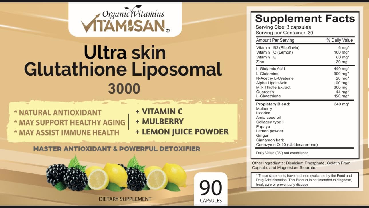 VITAMISAN Milk Thistle Supplement capsules on a wooden table