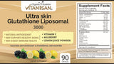 VITAMISAN Milk Thistle Supplement capsules on a wooden table