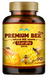 VITAMISAN Premium Bee Venom Supplement front view with bottle and capsules