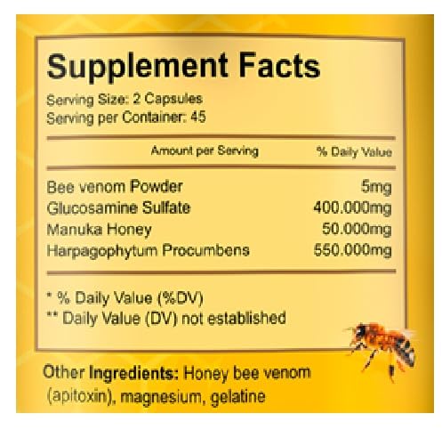 VITAMISAN Premium Bee Venom Supplement packaging side view