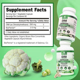 VITAMIZED DIM 200mg capsules on a wooden table