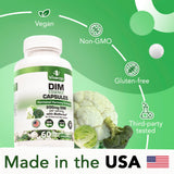 VITAMIZED DIM 200mg capsules with a measuring spoon for dosage