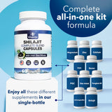 VITAMIZED Shilajit Capsules on a wooden table