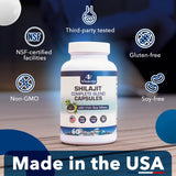 VITAMIZED Shilajit Capsules with natural Himalayan backdrop