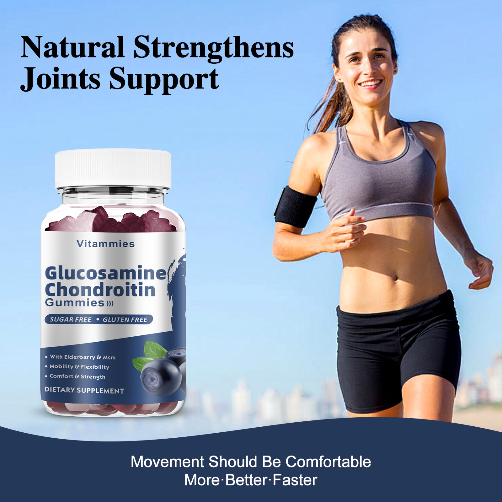 Vitammies Glucosamine Chondroitin Gummies 3000mg ingredients list