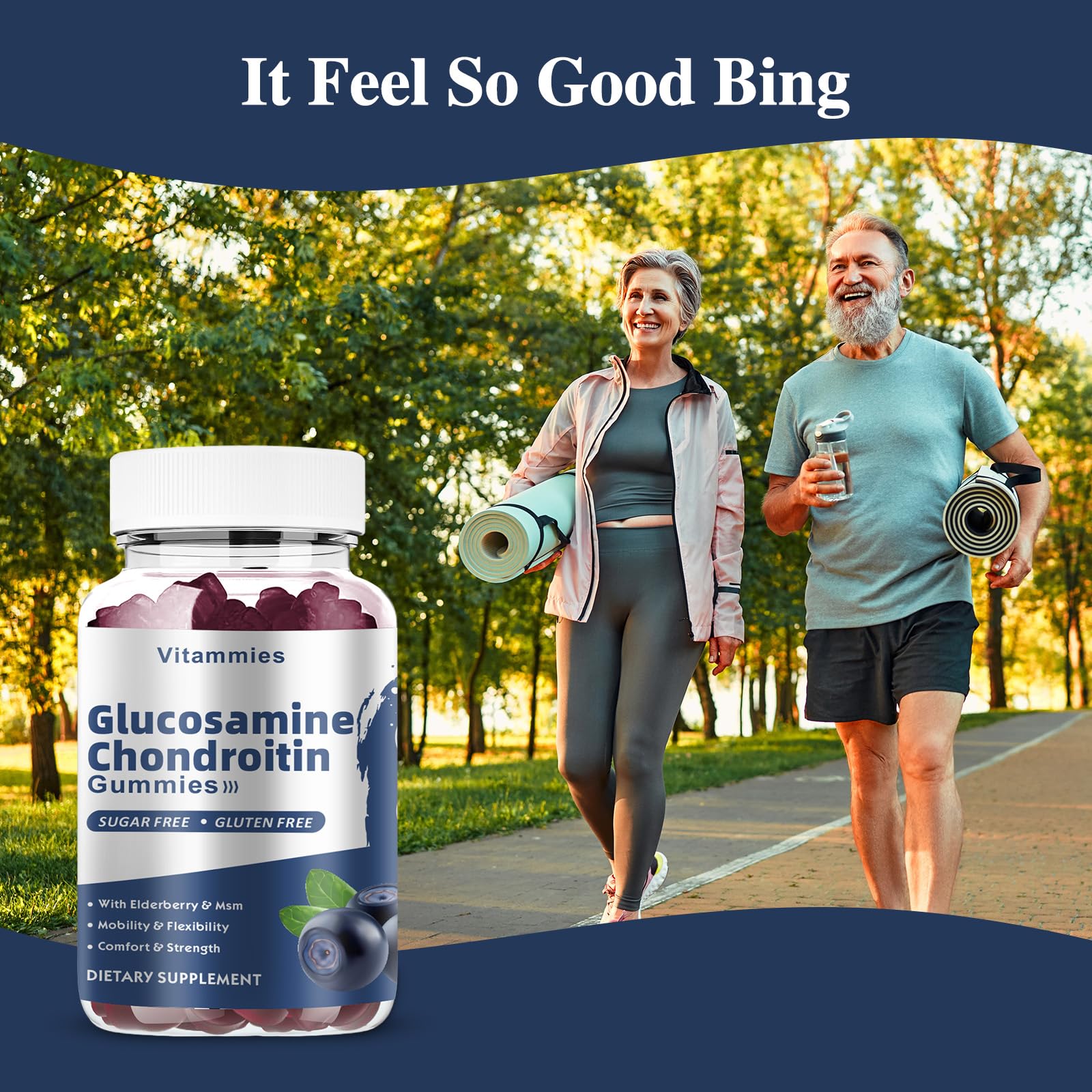 Vitammies Glucosamine Chondroitin Gummies 3000mg side view