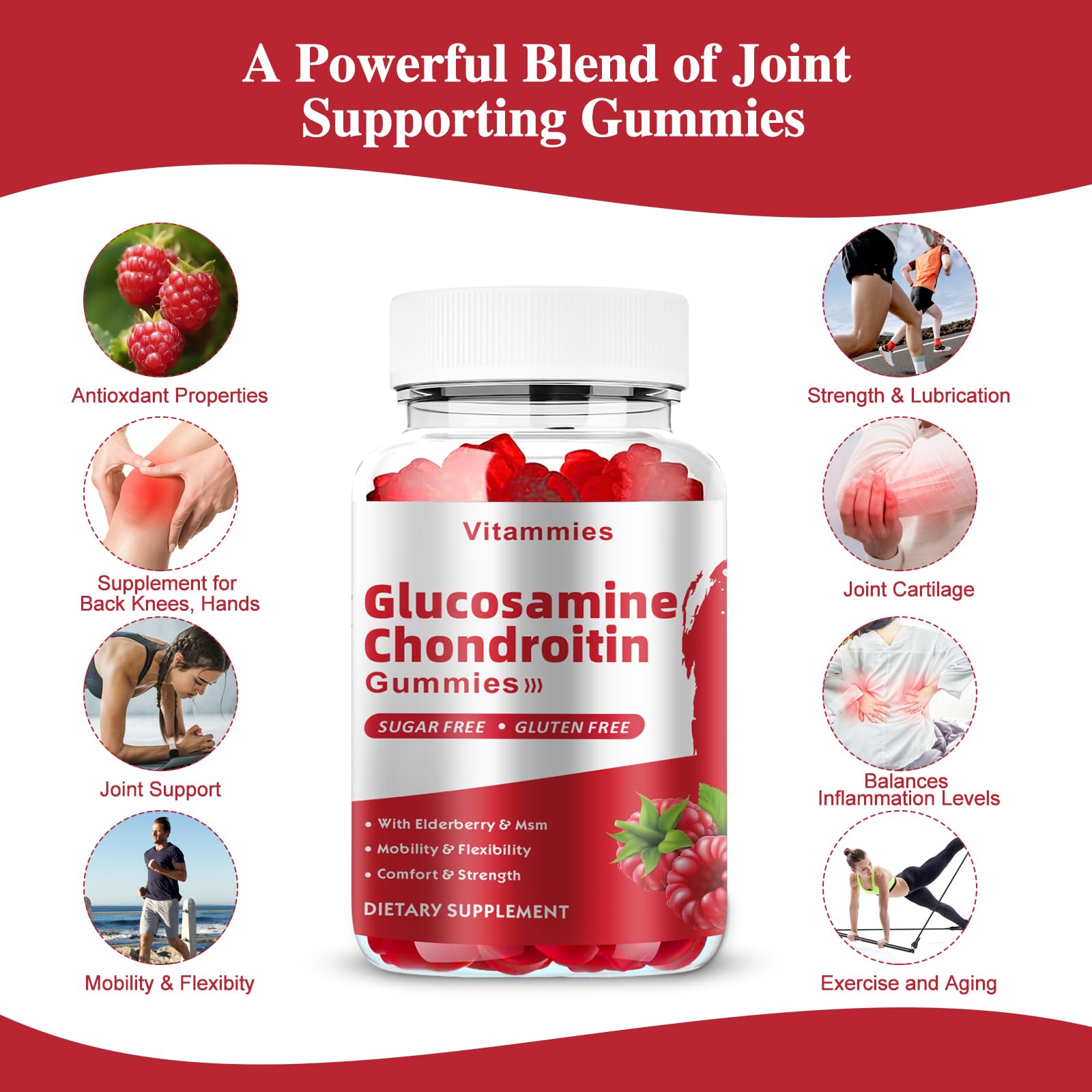 Vitammies Glucosamine Chondroitin Gummies close-up of gummies