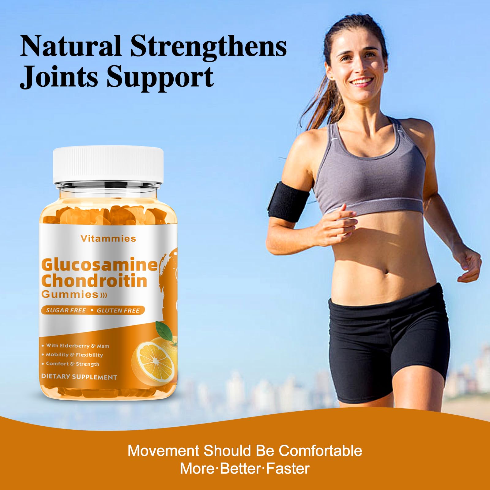 Vitammies Glucosamine Chondroitin Gummies on a kitchen counter