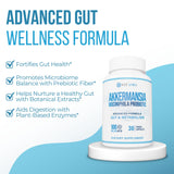 Vitamo Probiotic Supplement capsules on a wooden table