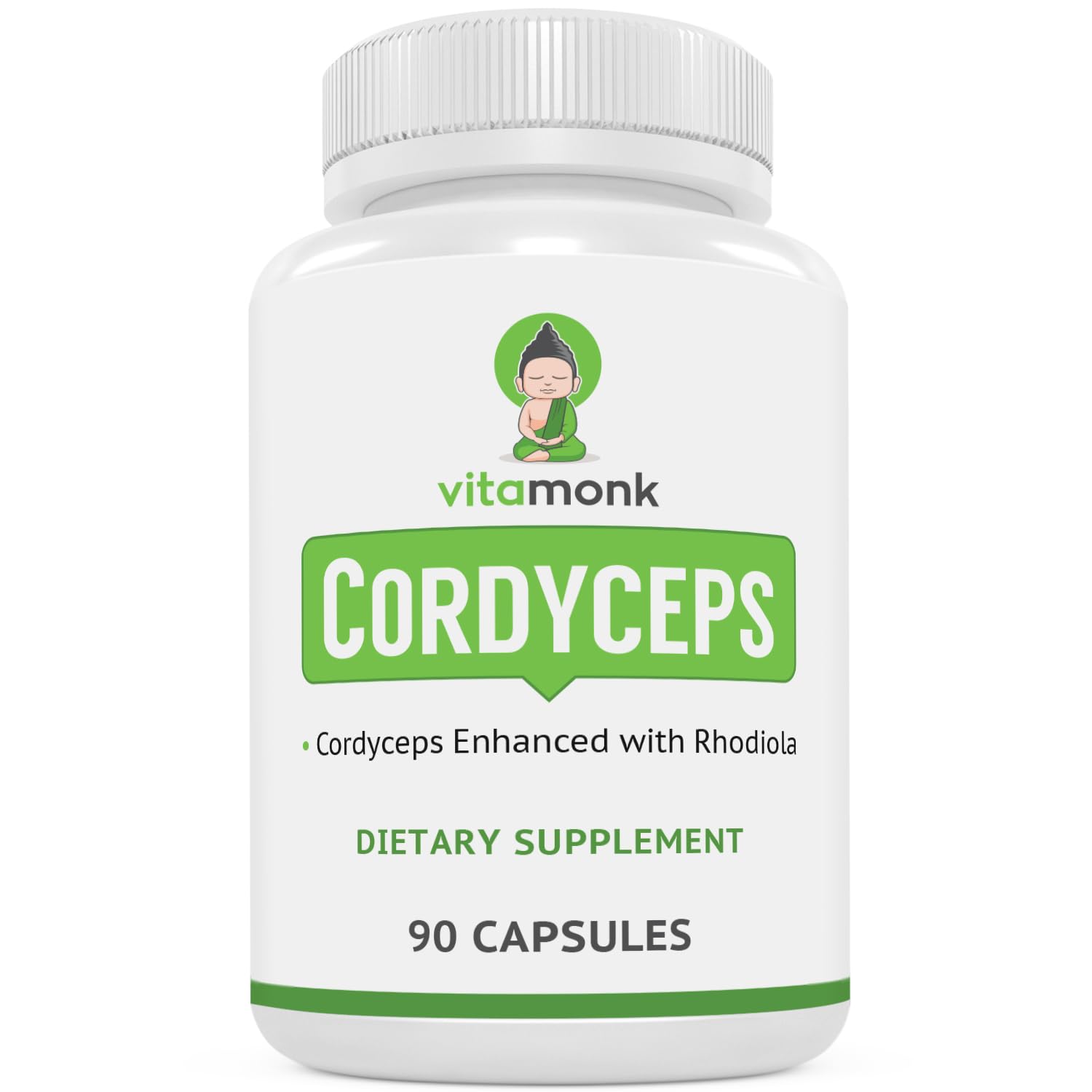 VitaMonk Cordyceps Capsules 60 Count front view