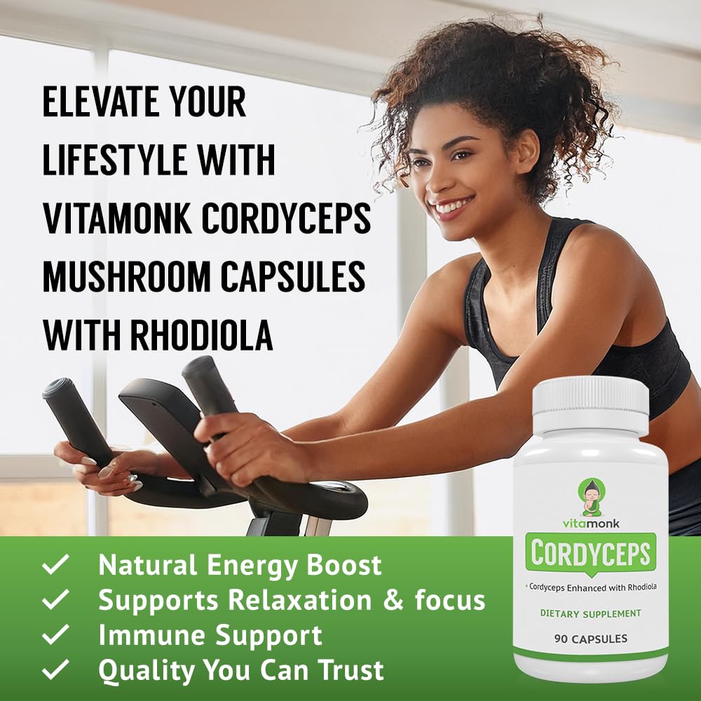 VitaMonk Cordyceps Capsules close-up of capsules