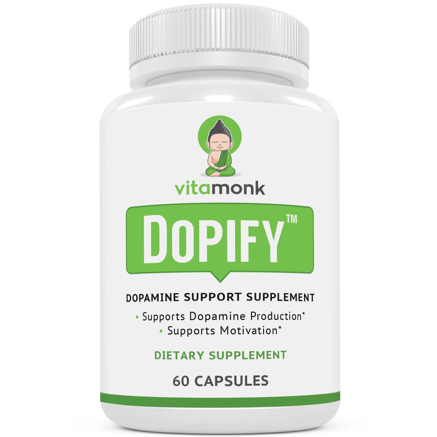 VitaMonk Dopify Mucuna Pruriens supplement bottle front view