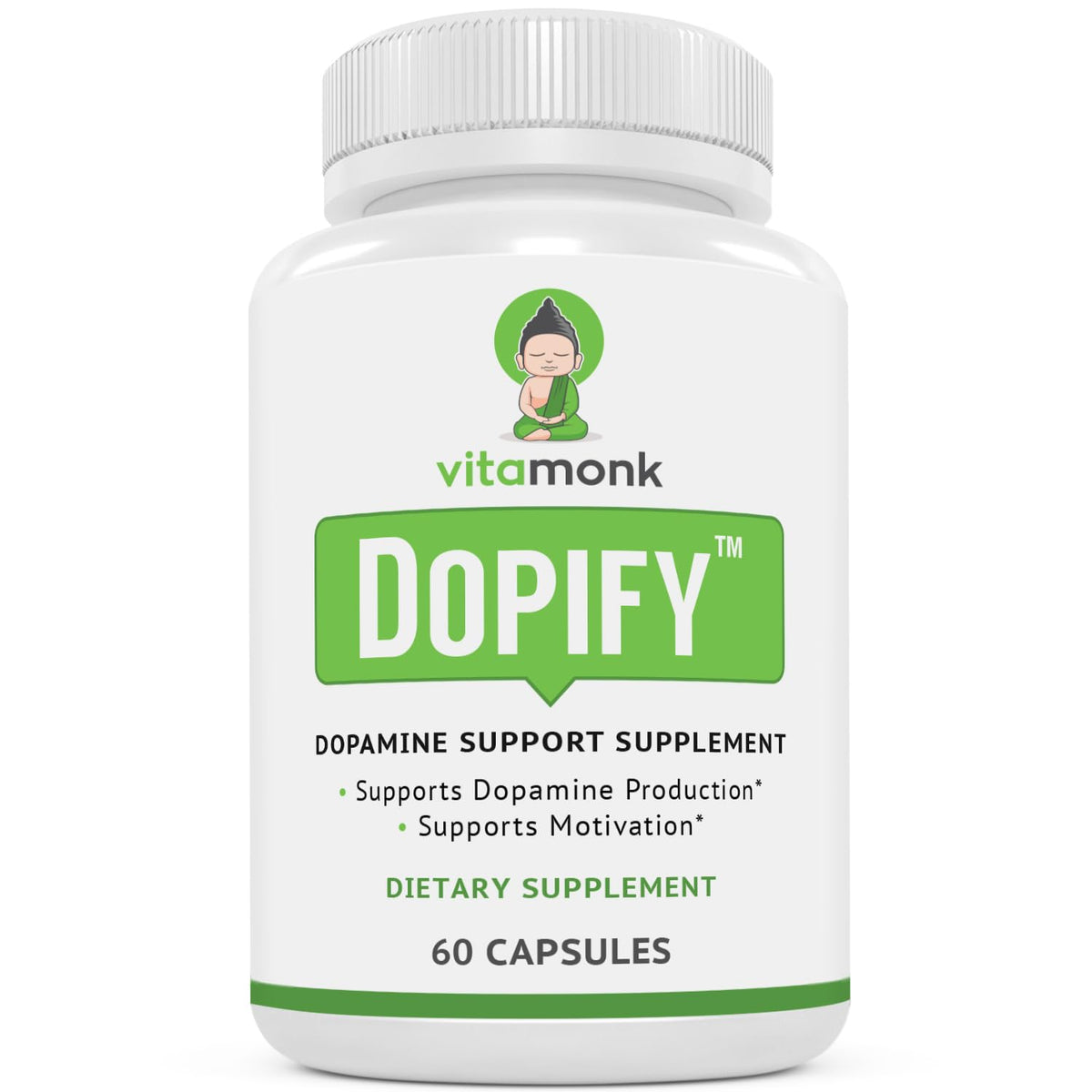 VitaMonk Dopify Mucuna Pruriens supplement bottle front view
