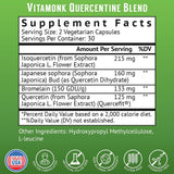 VitaMonk Quercetin Supplement 500mg capsule close-up