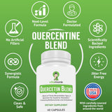 VitaMonk Quercetin Supplement 500mg capsules on a table