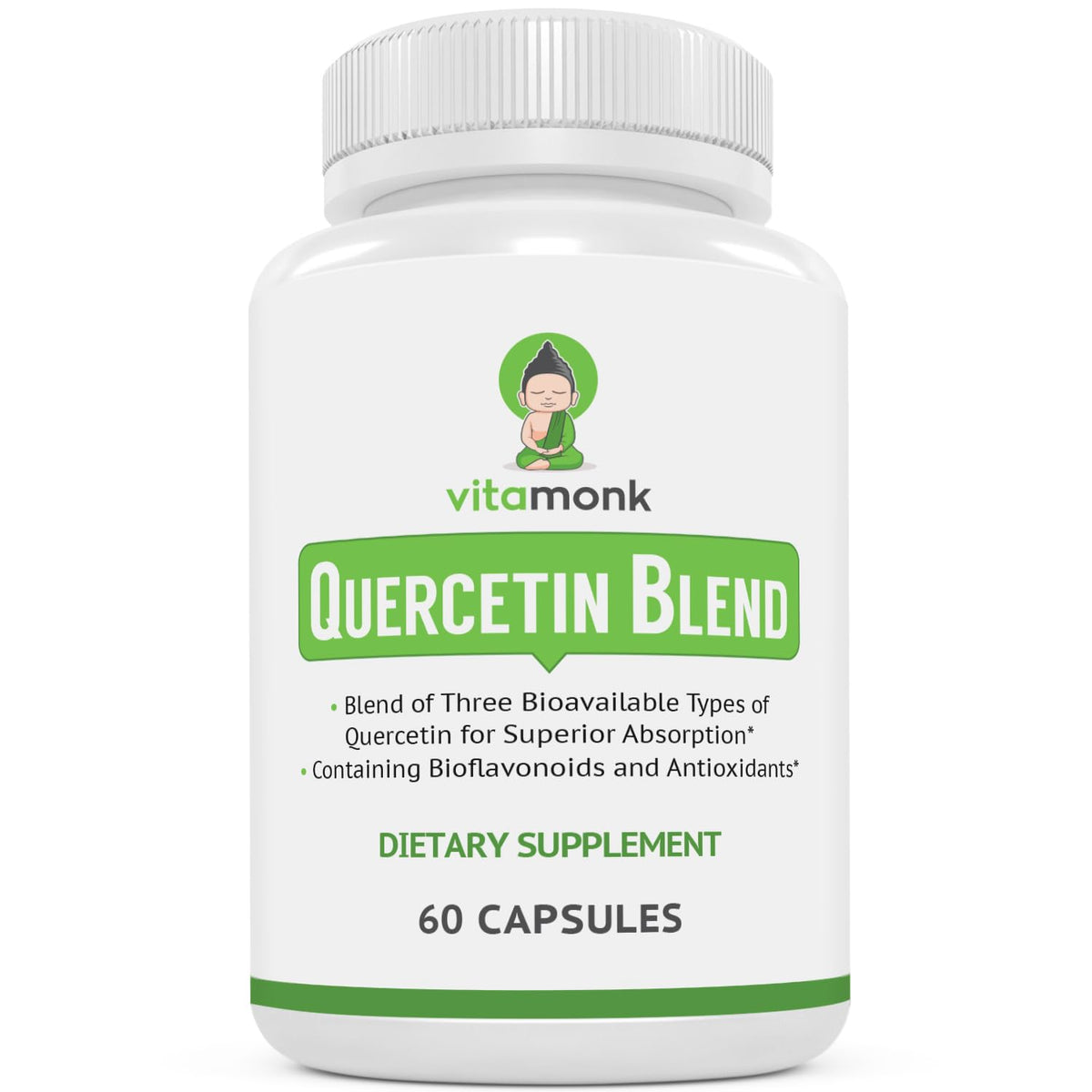 VitaMonk Quercetin Supplement 500mg front view