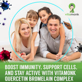 VitaMonk Quercetin Supplement 500mg with measuring spoon