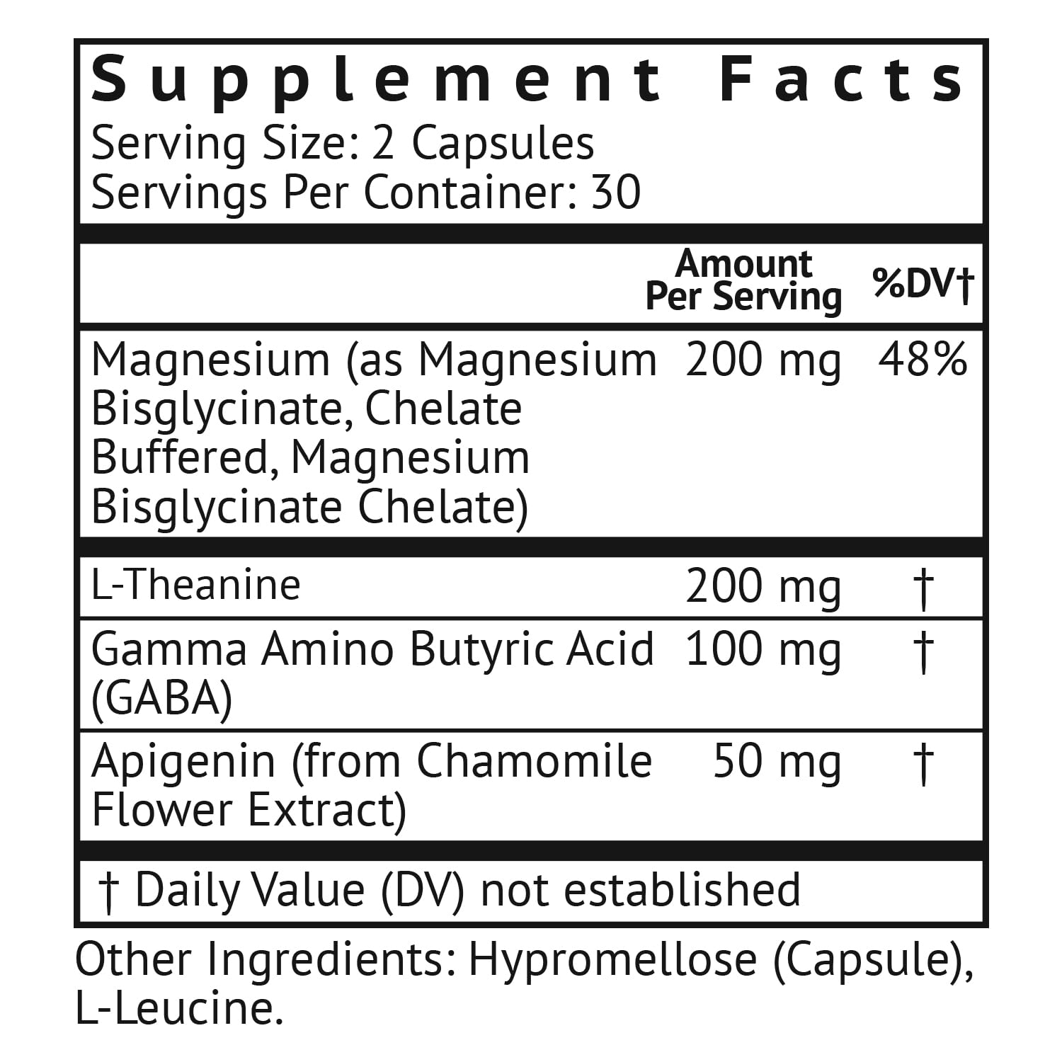 VitaMonk Sleep Aid Capsules side view showing ingredients