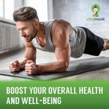 VitaMonk Turmeric Curcumin Ginger Complex 600mg Capsules in a hand