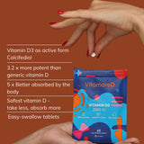 VitamoreD Vitamin D3 supplement side view