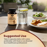 Vitamyco Tiger Milk Mushroom capsules with dosage information
