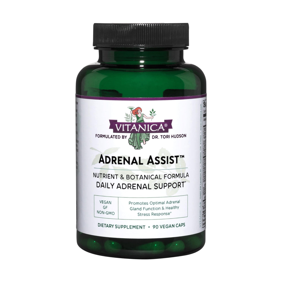 Vitanica Adrenal Assist 118g front view of the bottle
