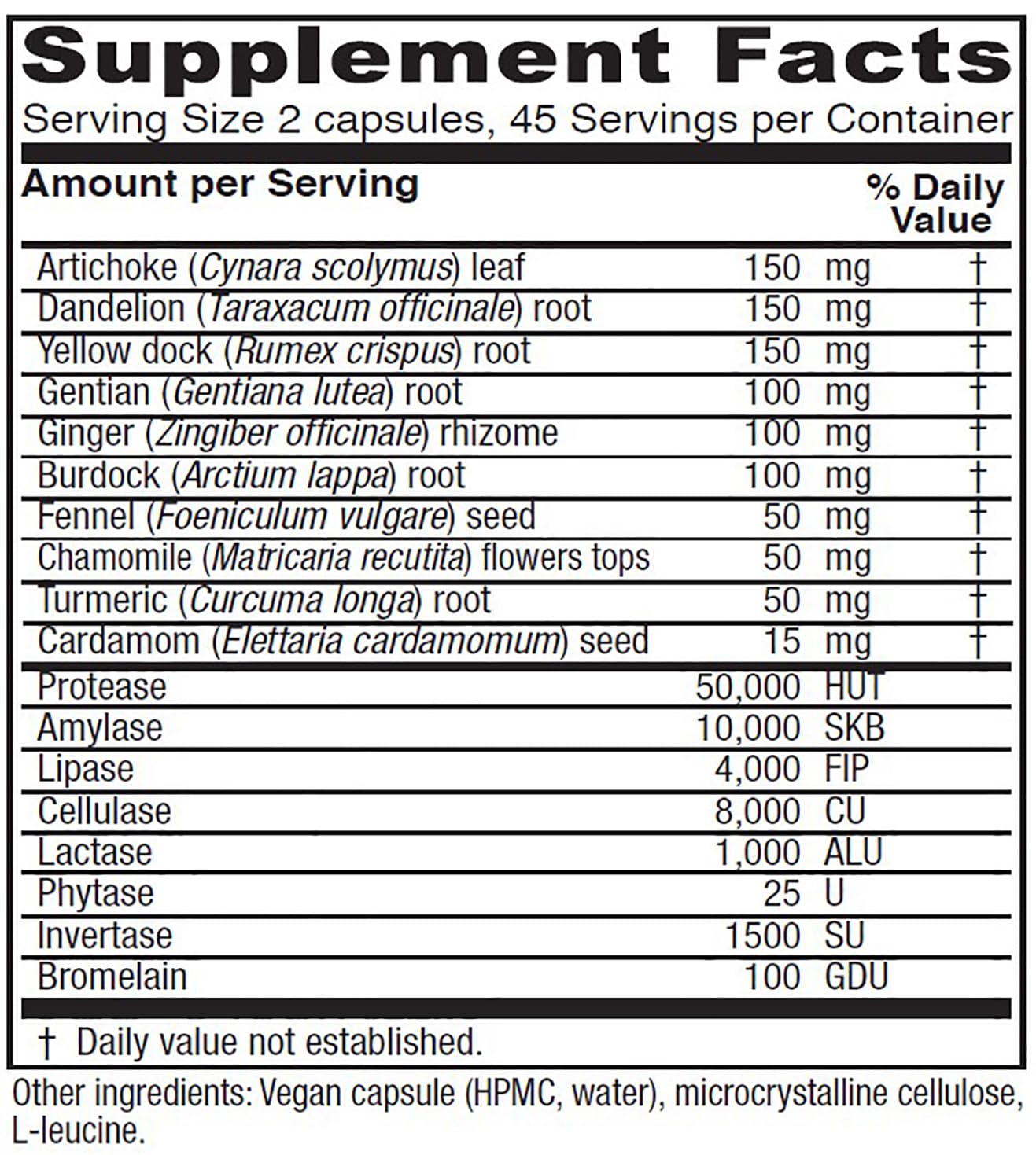 Vitanica Bitters Extra capsule close-up