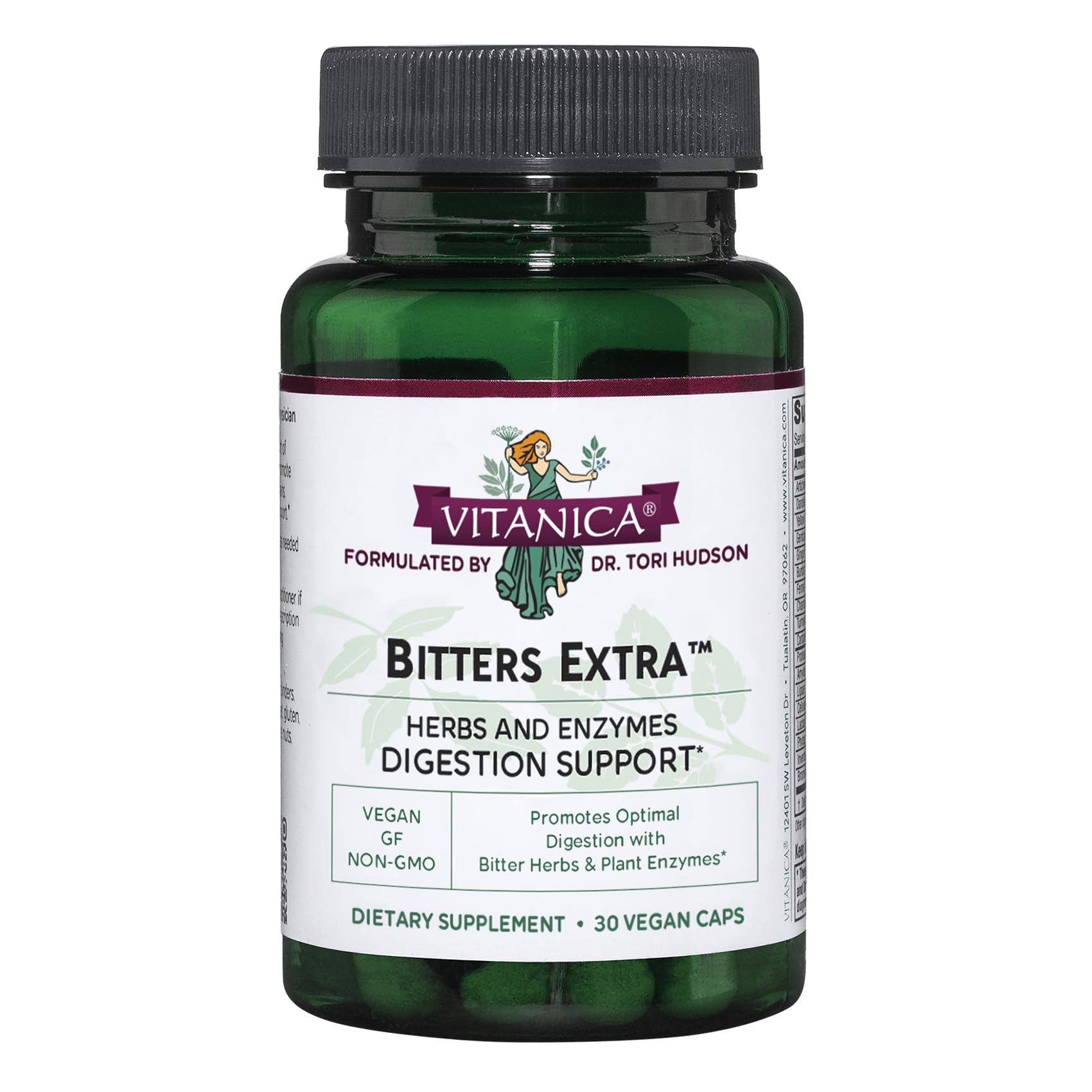 Vitanica Bitters Extra Capsules bottle front view