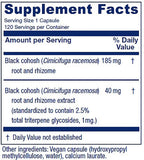 Vitanica Black Cohosh Supplement side view with label