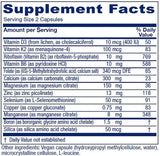Vitanica Bone Health Supplement side view showing ingredients