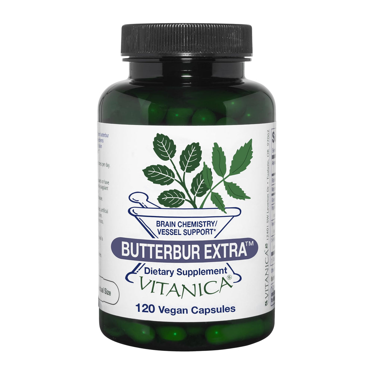 Vitanica Butterbur Root Extract 141g front view with packaging