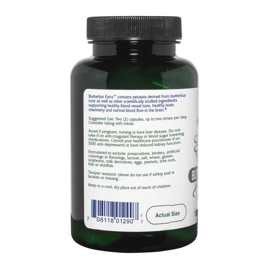 Vitanica Butterbur Root Extract 141g side view with details