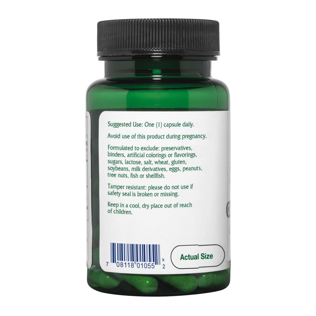 Vitanica Chaste Tree Berry Capsules 60 Count back view