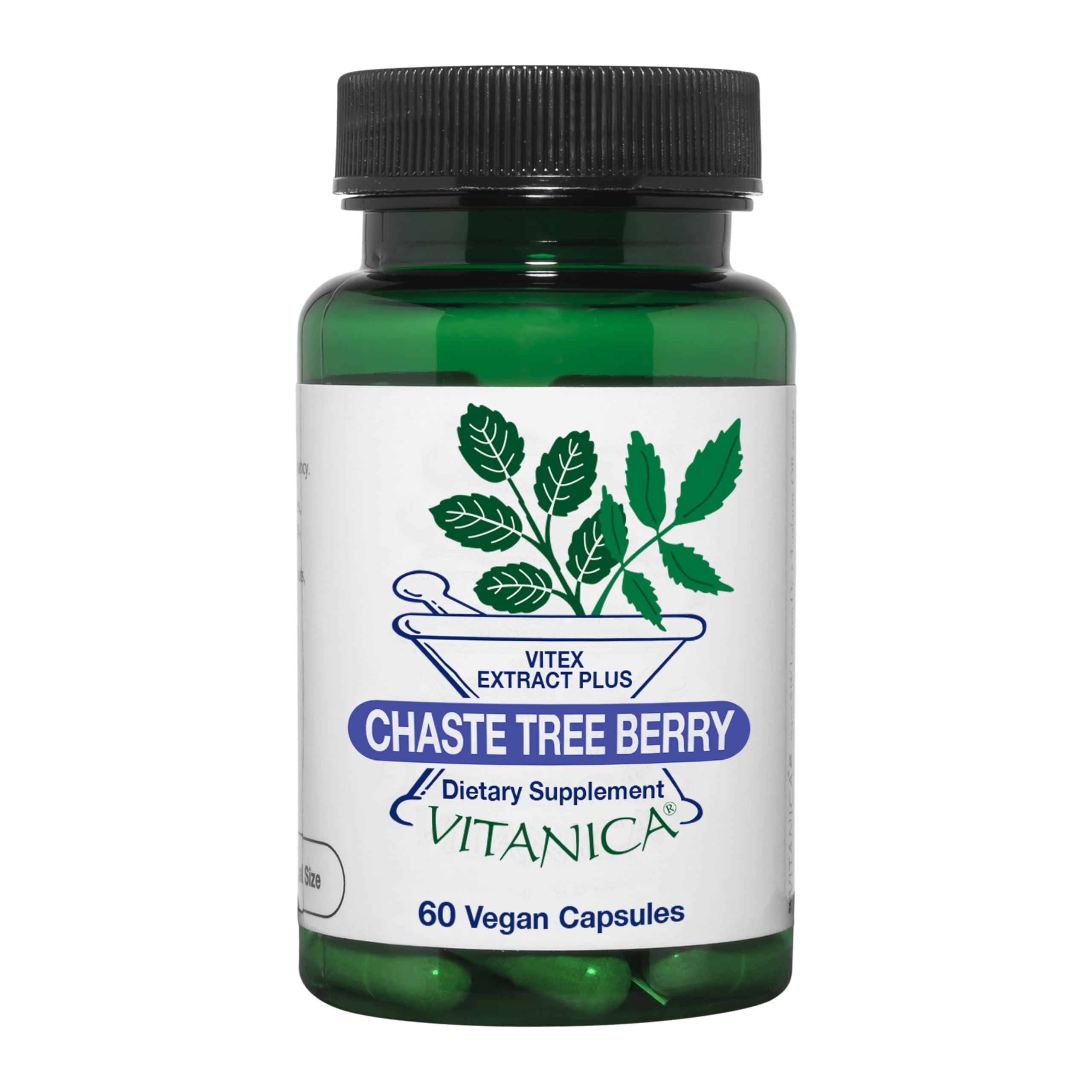 Vitanica Chaste Tree Berry Capsules 60 Count front view