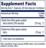 Vitanica Chaste Tree Berry Capsules 60 Count side view