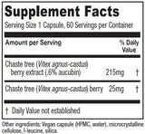 Vitanica Chaste Tree Berry Herbal Supplement side view