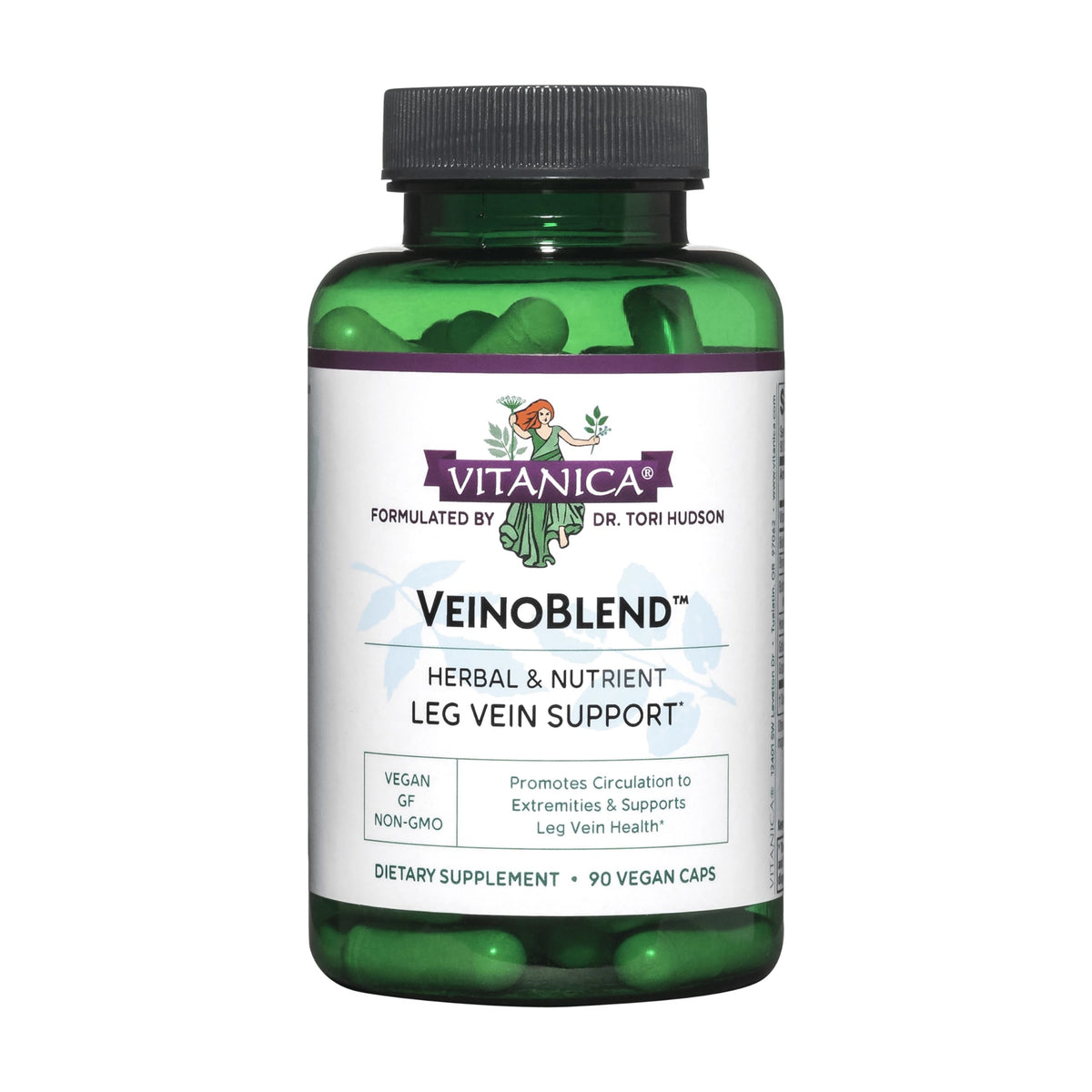 Vitanica Circulation Support Capsules front view with packaging