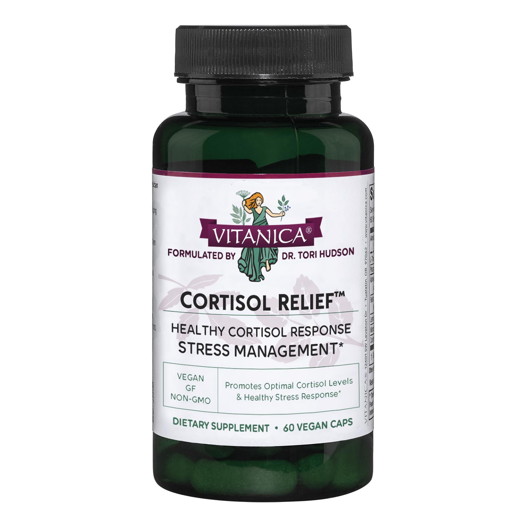 Vitanica Cortisol Relief 60 capsules front view