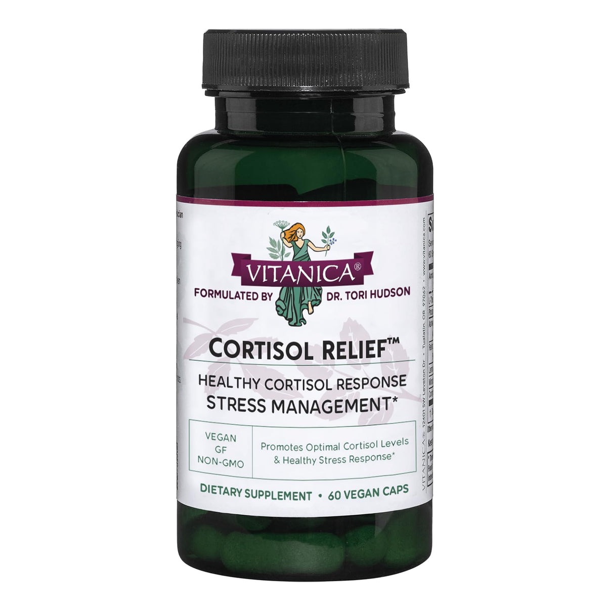 Vitanica Cortisol Relief 60 capsules front view