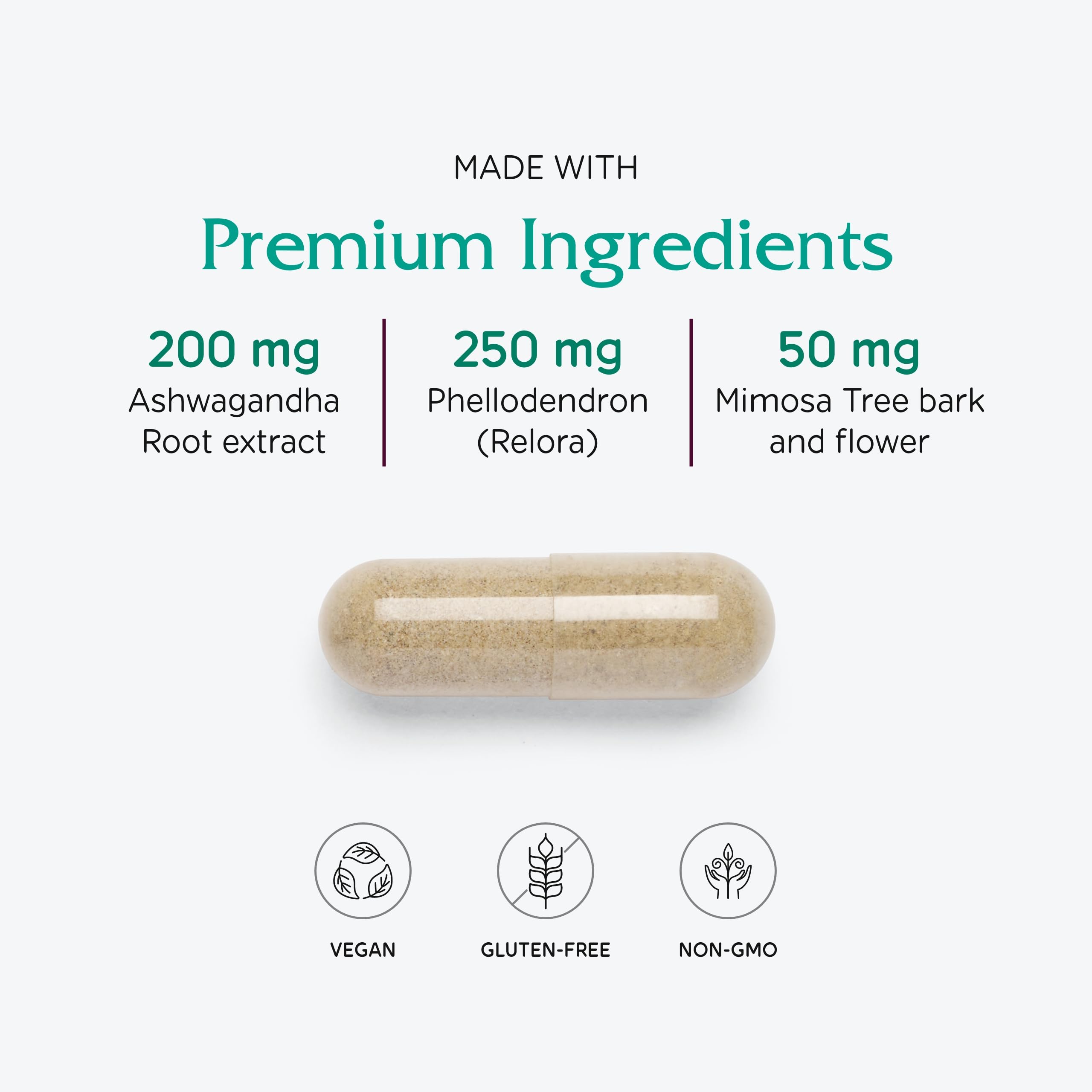 Vitanica Cortisol Relief capsules in hand