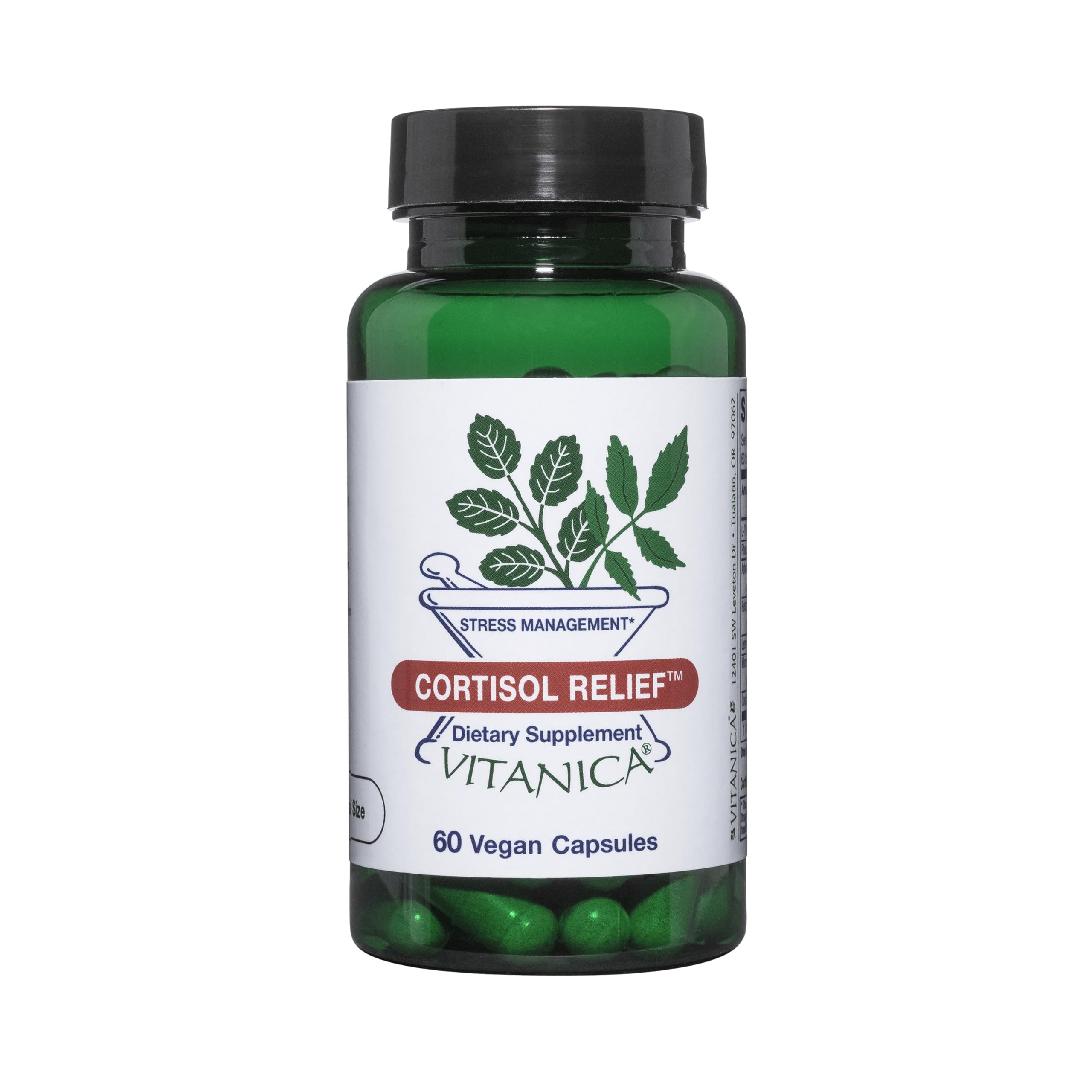 Vitanica Cortisol Relief Sleep Supplement 60 capsules front view