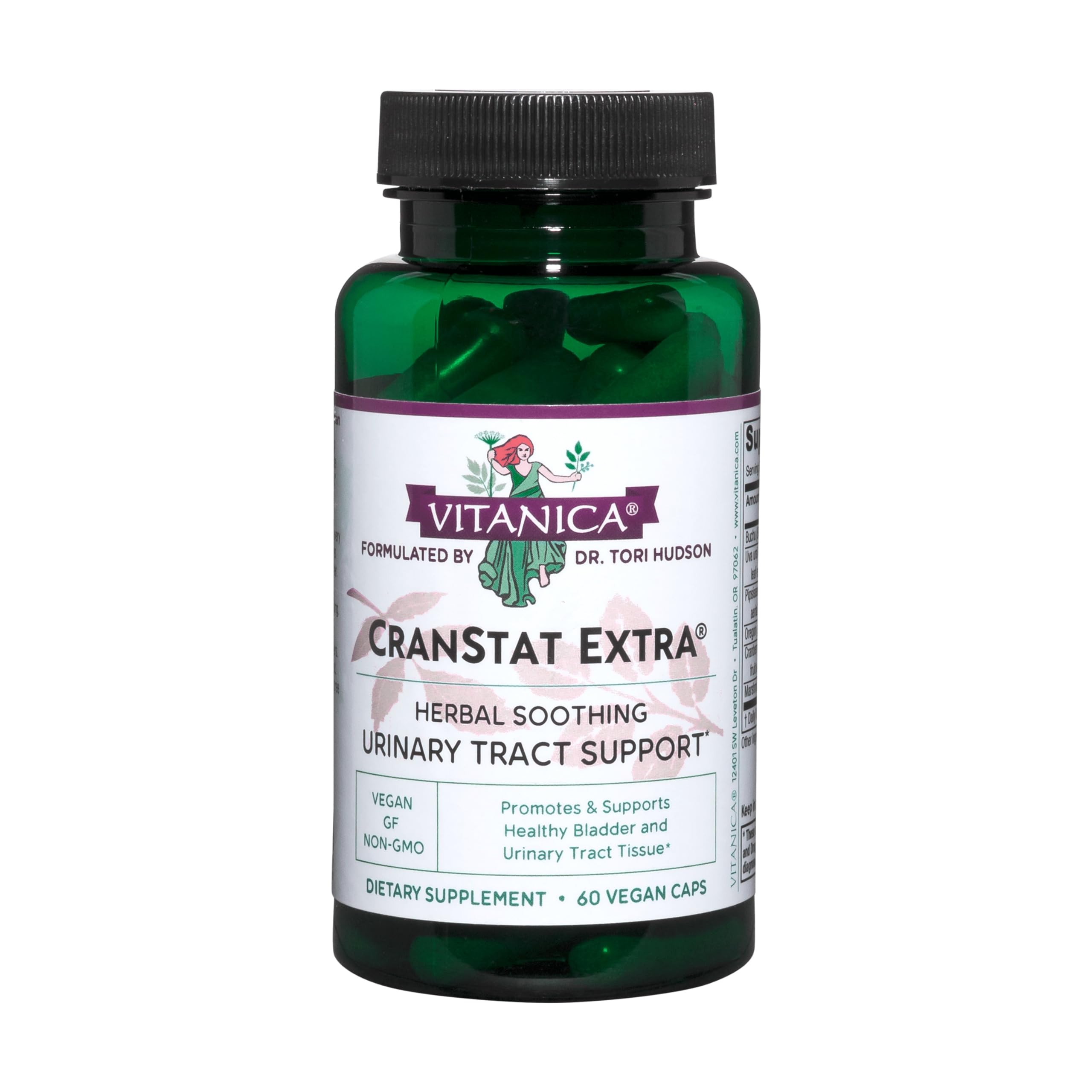 Vitanica Cranberry Extract Supplement 25:1 bottle front view