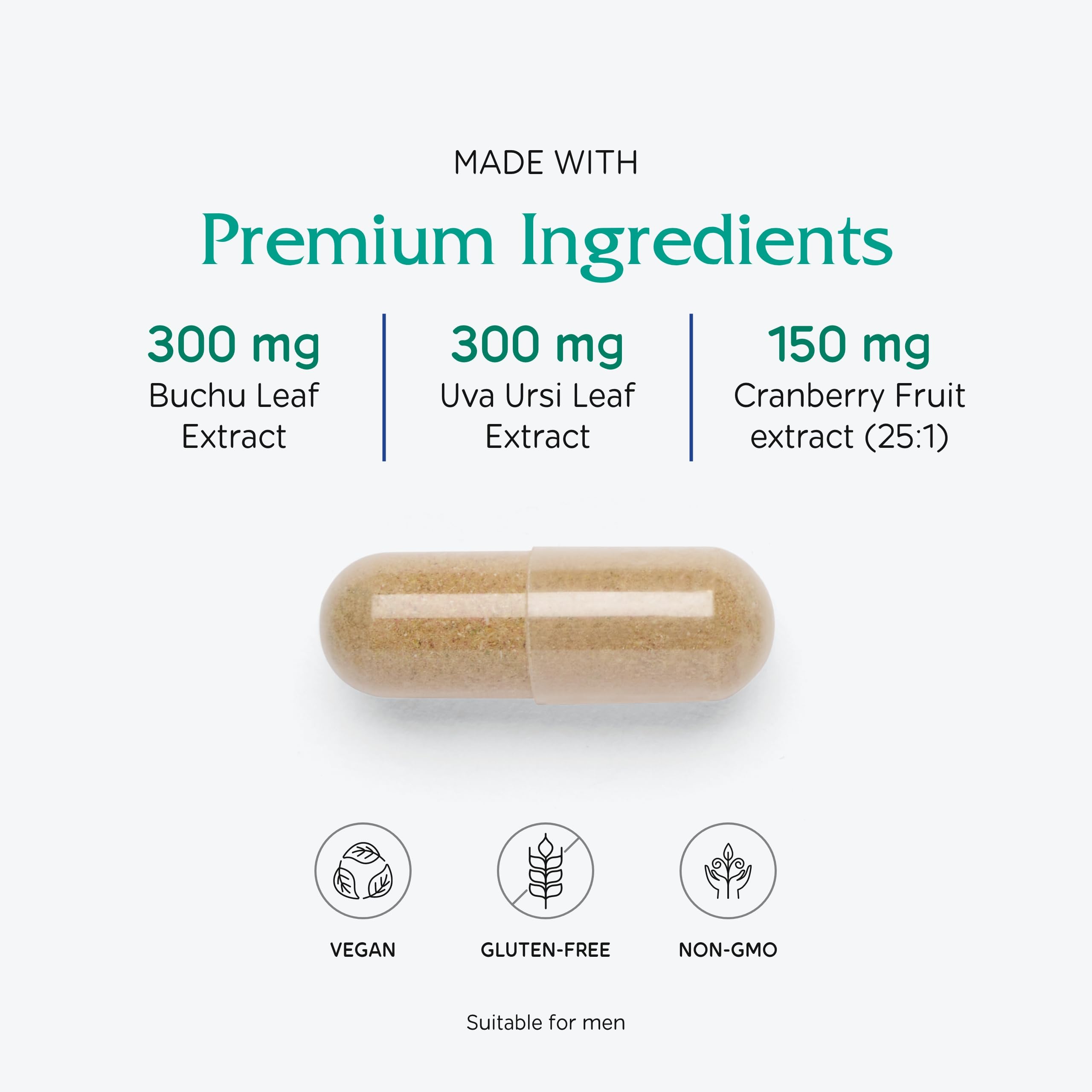 Vitanica Cranberry Supplement 25:1 Extract capsules on a table