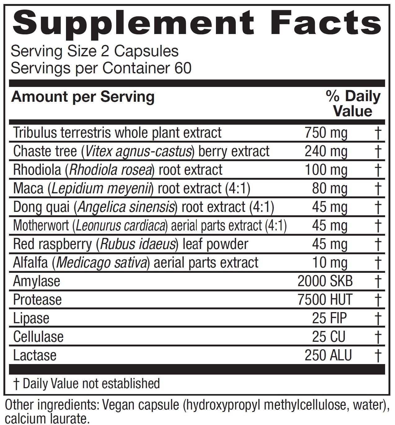 Vitanica Fertility Support Supplement 150g side view