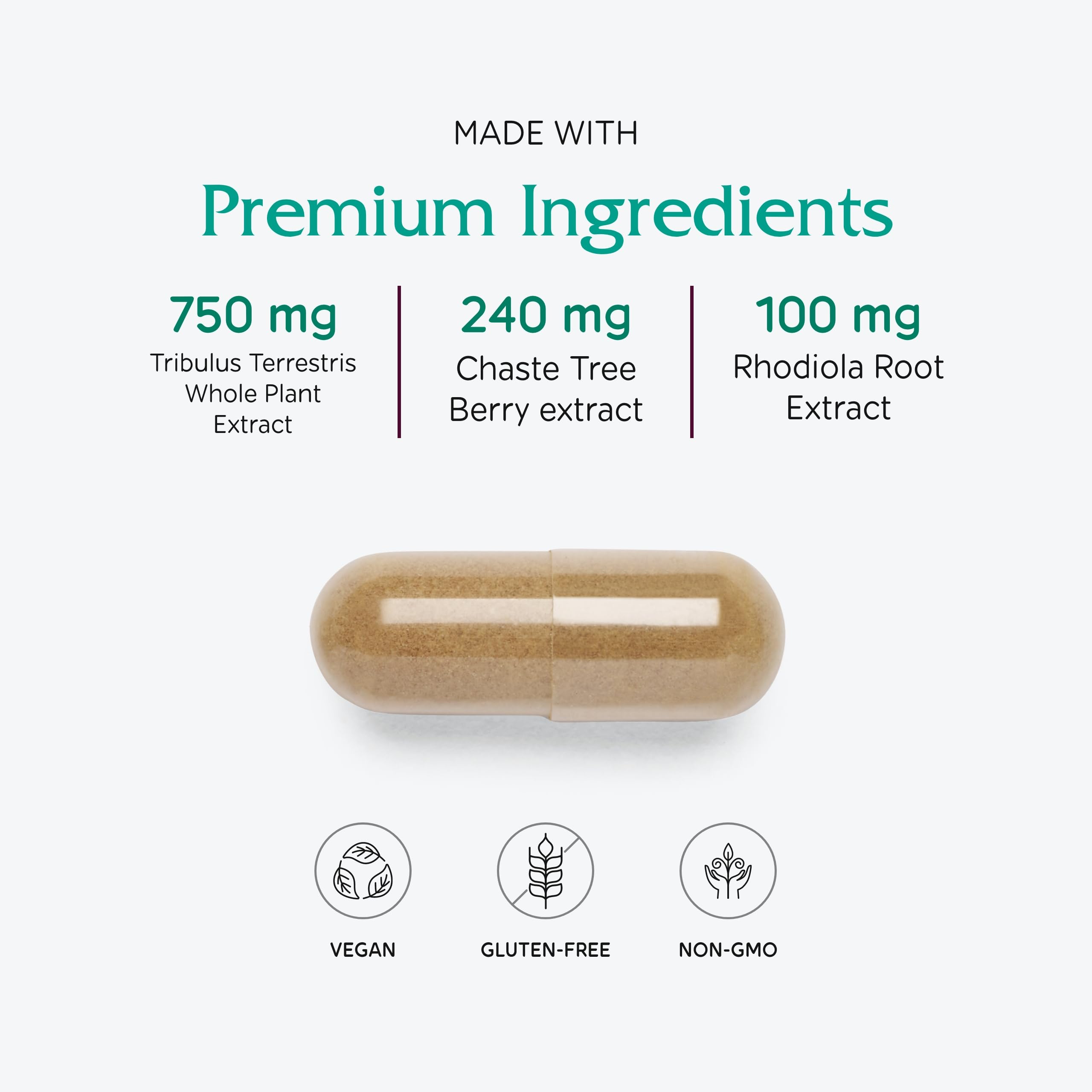 Vitanica Fertility Support Supplement capsule close-up