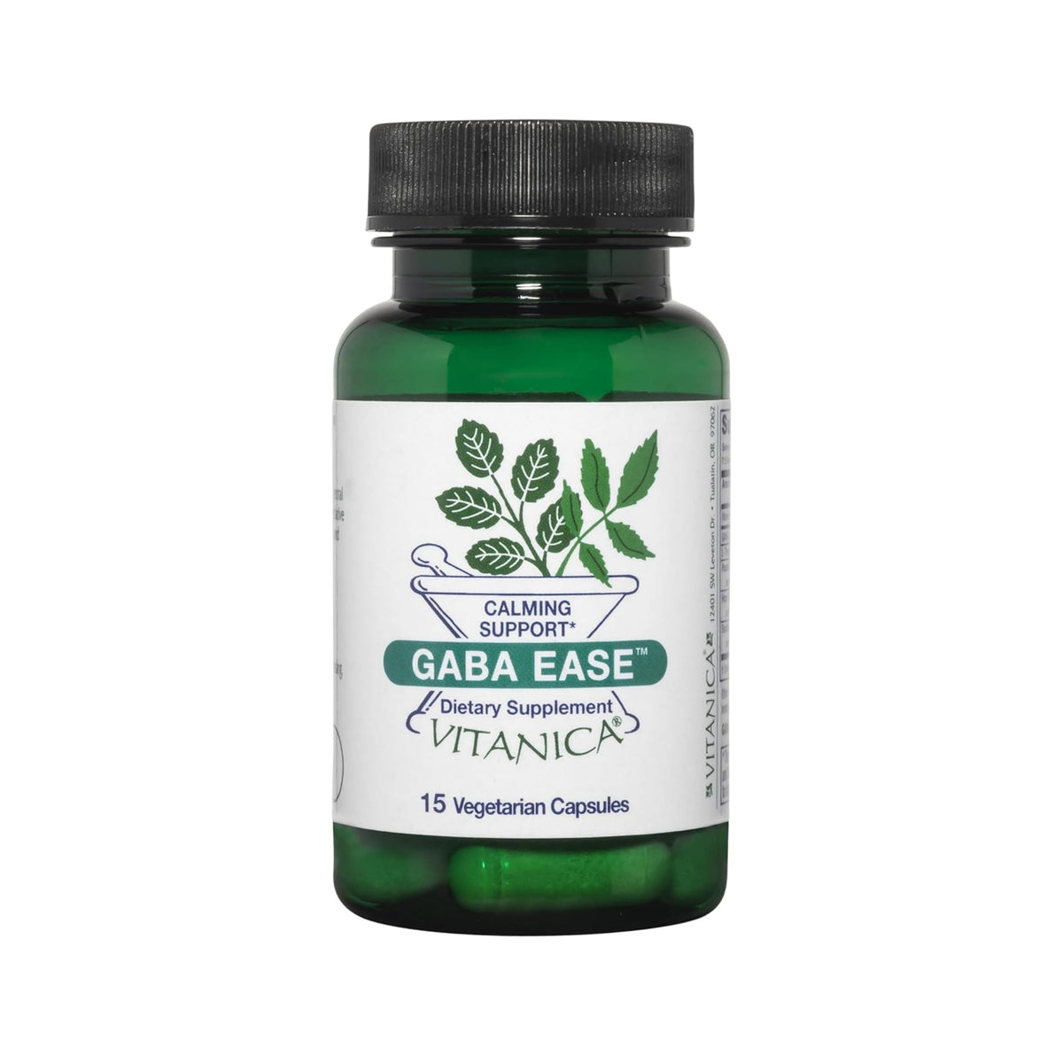 Vitanica GABA Ease 15 capsules bottle front view