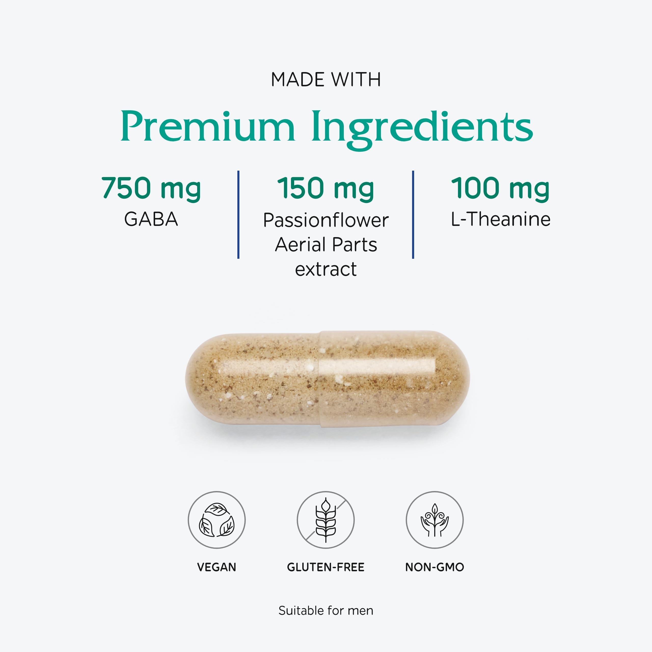 Vitanica GABA Ease ingredients list on packaging