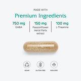Vitanica GABA Ease ingredients list on packaging